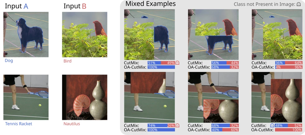 OA-CutMix: Correcting the Label Bias of CutMix — teaser figure